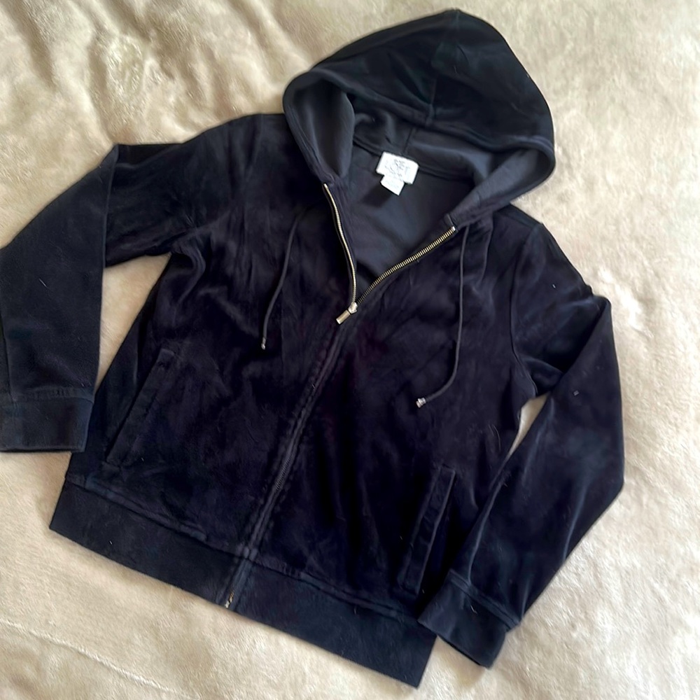 Ann Taylor LOFT Women’s Velour hooded jacket